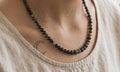 Collar de ópalo negro