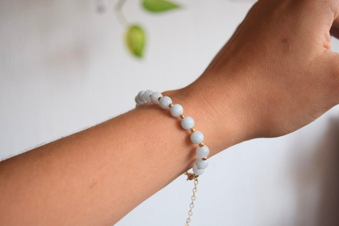 Pulsera Aguamarina