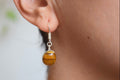 Aretes Sandra (ojo de tigre)