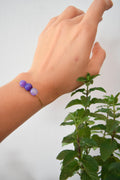 Pulsera agata morada