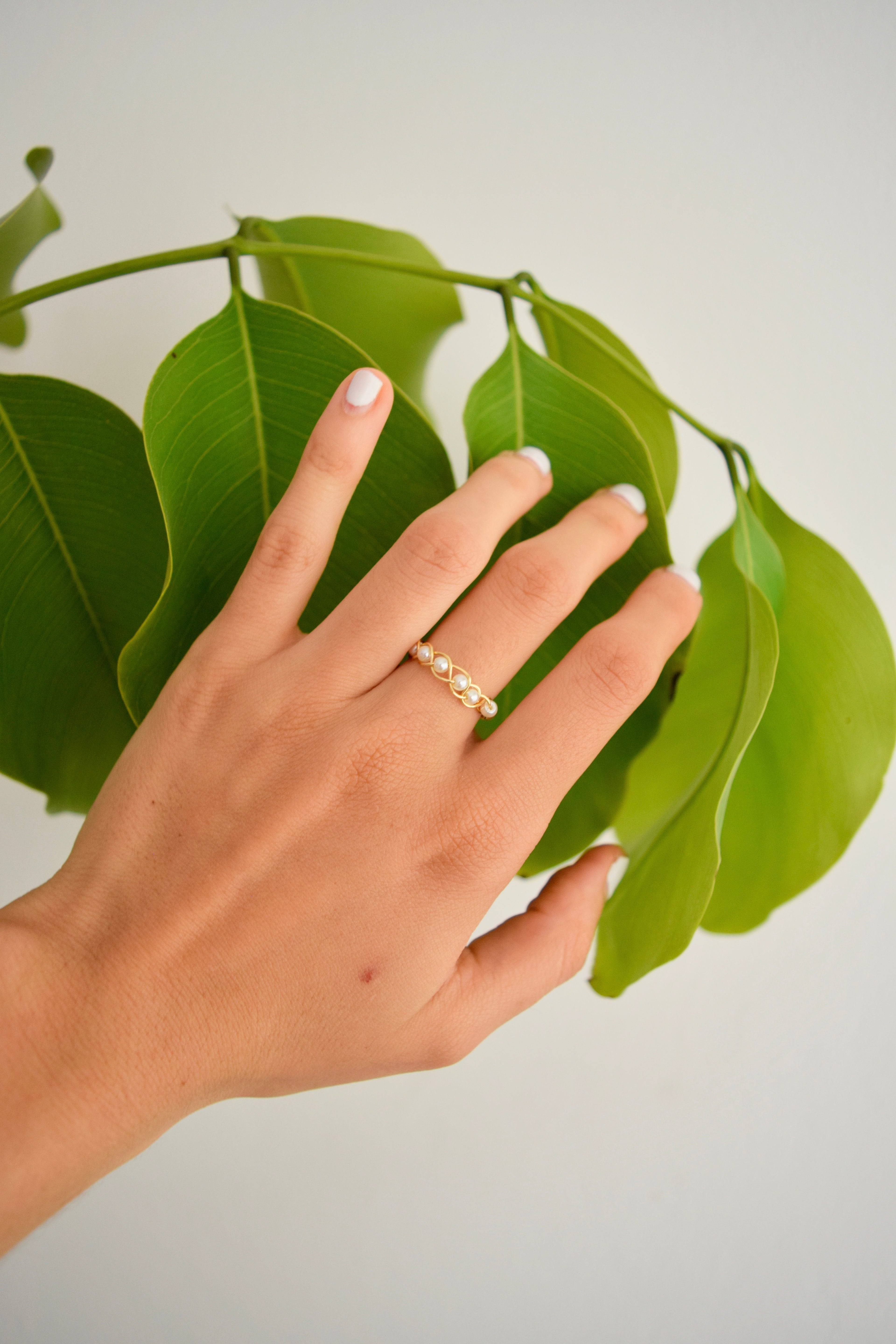 Anillo aperlado
