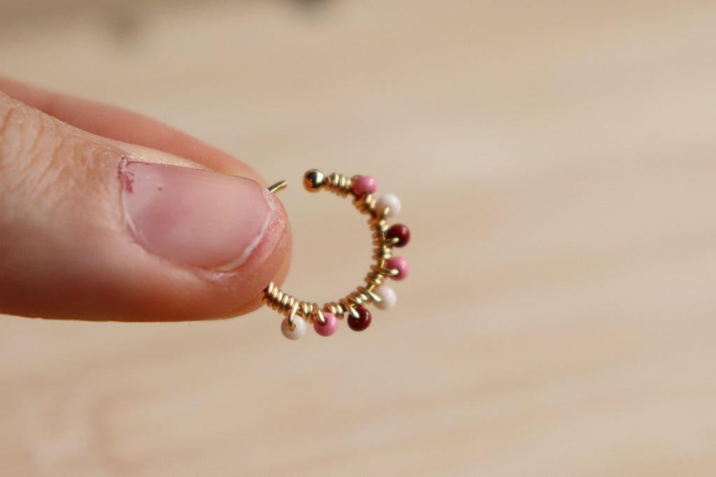 Piercing bordado Hanami